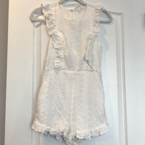 BCBGENERATION White eyelet romper size 0